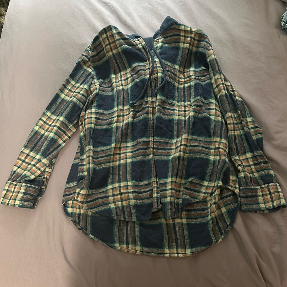 Medium American Eagle flannel hoodie